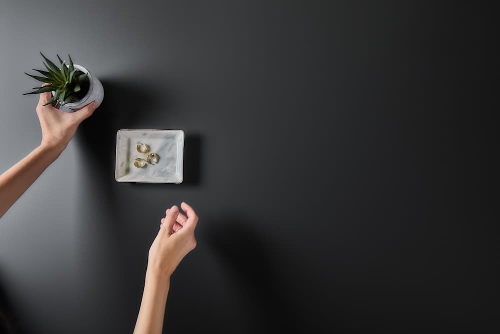 Matte solid surface worktop detail